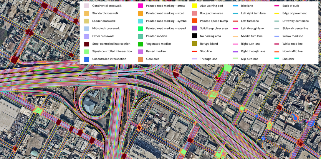 Advanced transportation geospatial data